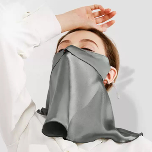 Maschera Estiva in Seta Ghiacciata per Donna con Logo Ricamato Personalizzato, Protezione Solare Integrale con Ampia Visiera Anti-UV - Product Image 3