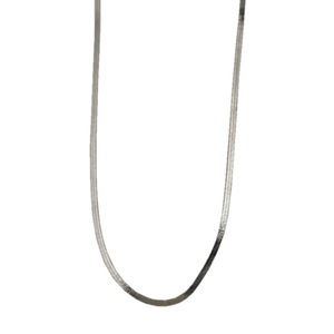 Collar de cadena de serpiente de plata de ley 925, minimalista, corto, para mujer, para uso diario. - Product Image 5