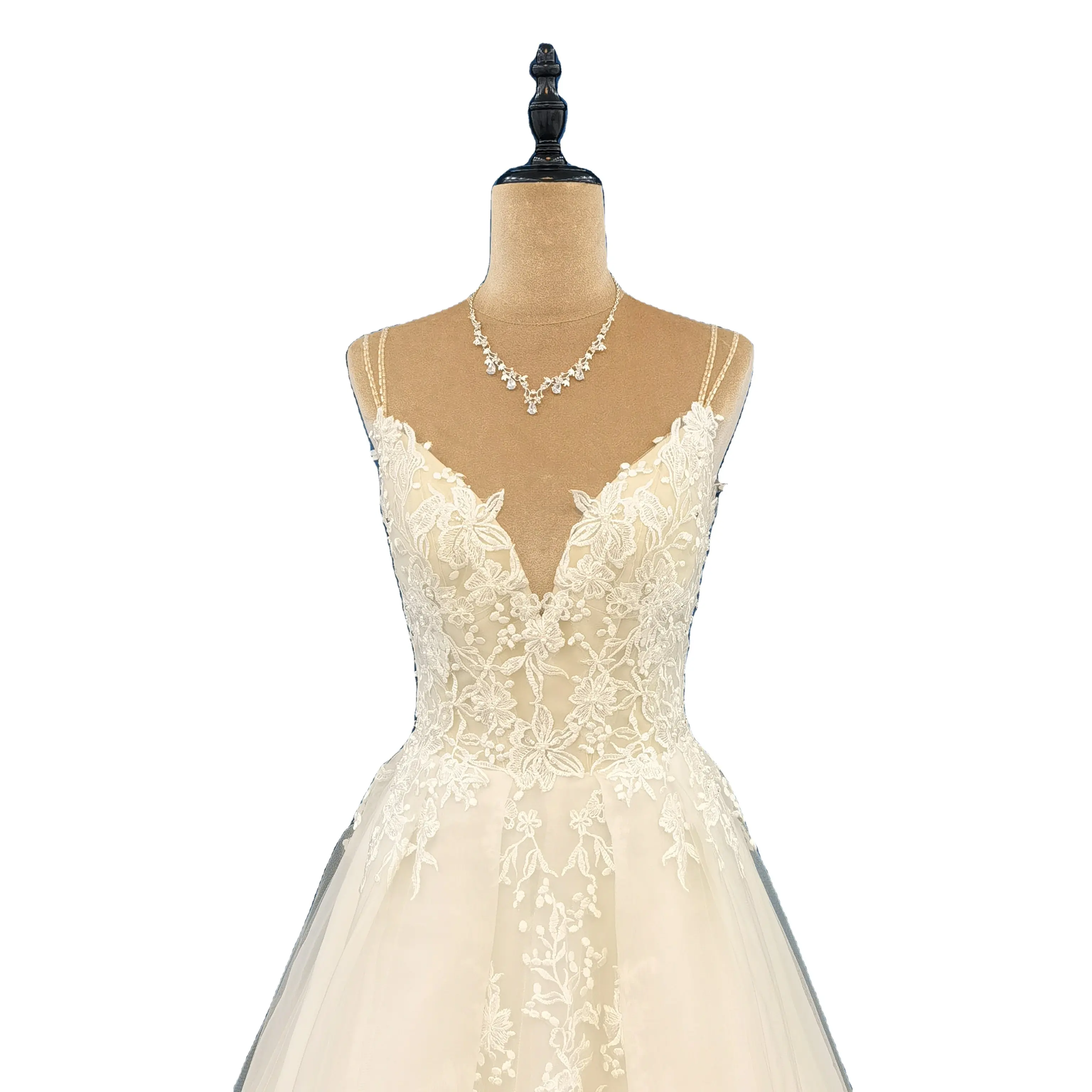 The New Listing Bridal Gown Evening Fabric White Women Elegant Wedding Dress