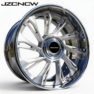 ล้อฟอร์จขอบลึก 2 ชิ้น ขนาด 17-24 นิ้ว 5x120 มม. รุ่น JZCNCW แบบกำหนดเอง สำหรับรถยนต์นั่งส่วนบุคคล RR4 RR21Wraith พร้อมยาง - Product Image 4