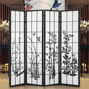 Écran de <span class=keywords><strong>séparation</strong></span> en bois pliant Shoji mobile de style japonais - Product Image 4