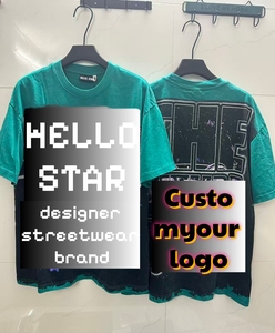 Camisetas de Hombre Oversize de Alta Calidad con Estampado Gráfico H-Star, Estilo Vintage Lavado, NFC, de Gran Gramaje, Top 1:1 Hell - Product Image 3