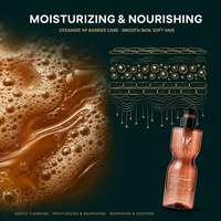 Shampooing et Gel Douche 2-en-1 500ml Niacinamide Céramide Hydratant Parfum Longue Durée Nettoyage Doux Marque Privée Vente en Gros
