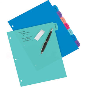 Hojas divisorias de hojas sueltas A4, fabricante al por mayor, carpeta de archivos de 3 agujeros de color estándar de EE. UU., juego de páginas de marcadores - Product Image 2