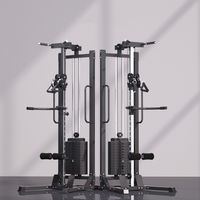 Equipo de Fitness Multifuncional para el Hogar, Soporte para Sentadillas y Dominadas, Entrenador Corporal Completo, Metálico