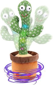 Dancing Cactus Toy 120 Bài Hát Hát Nói Chuyện Lặp Lại Những Gì Bạn Nói Xương Rồng Điện - Product Image 2