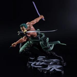<span class=keywords><strong>One</strong></span> Pieced <span class=keywords><strong>POP</strong></span> Chapeau de paille Crew <span class=keywords><strong>Zoro</strong></span> Battle Santoryu Ougi GK Hunter Statue Modèle Boxed Collectible Anime Figure Desktop Decoration - Product Image 5
