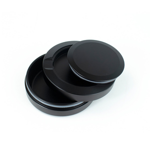 High Quality Metal <b>Round</b> Snus Tin <b>Box</b> Black With Bottle Opener Function Aluminum Snus Can With Lid Snus Metal Container - Product Image 3