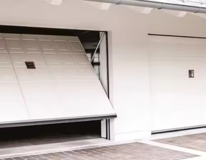 <span class=keywords><strong>Porte</strong></span> de <span class=keywords><strong>garage</strong></span> moderne sur mesure à ouverture <span class=keywords><strong>basculante</strong></span>, en aluminium, sans rail, monobloc isolé, motorisée, pour villas personnalisées - Product Image 1