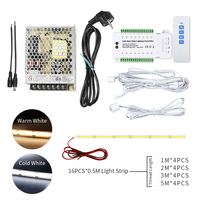 Kit d'éclairage d'escalier à télécommande 16 étapes, câblage DC12V-24V, bandes LED à économie d'énergie 3000K 4000K pour la rénovation d'escaliers