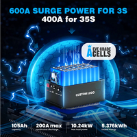 Baterai Lithium Lon kereta Golf 36v 48v 72v 50AH 100AH 105ah 160ah dengan ATV baterai Lifepo4 Bluetooth