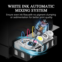 Mesin Transfer Film PET Roll 30cm A3 Plus XP600 DTF Printer dengan Sirkulasi Tinta Putih untuk Pencetakan Kaos Katun Denim Nilon