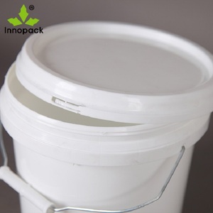 ถังพลาสติก PP สีขาวขนาด 5 ลิตร แบบกำหนดเอง เป็นมิตรกับสิ่งแวดล้อม พร้อมฝาและหูหิ้ว สำหรับบรรจุภัณฑ์สี - Product Image 3