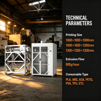 Printer 3D FDM Kelas Industri AXMpro10 Baru |   Pengaturan Ketinggian Otomatis Presisi Tinggi |   Filamen PLA |   USB |   Produksi Massal Skala Besar