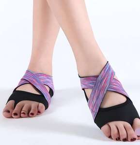 Chaussons de danse de ballet en gros, antidérapants pour l'intérieur, chaussures de yoga, chaussures de danse d'académie, trois tissus souples, maille, chaussons de danse pour femmes - Product Image 2