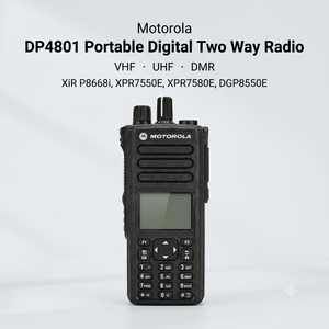 Radio Bidireccional Digital Motorola DP4801, Portátil, con Teclado Completo, Resistente, Walkie Talkie UHF VHF de Largo Alcance, Intercomunicador Móvil - Product Image 1