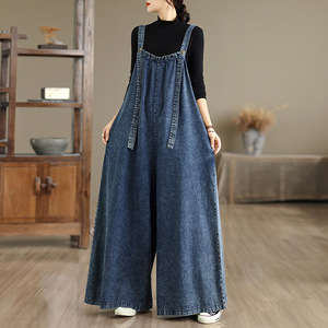 Autunno 2026 - Nuovi Salopette in Stile Retrò Vestibilità Ampia per Effetto Snellente - Pantaloni in Denim con Cintura - Product Image 3
