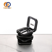 Schwarze Großhandels-Mini-Puderdosen (3g, 5g) für Lidschatten – Eigenmarken-Kosmetikbehälter für Make-up-Paletten