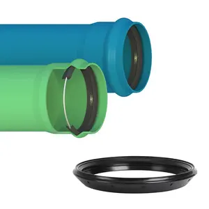 גמישות גבוהה EPDM גומי איטום טבעת עבור PVC-U-UH-O-M הזרמת שפכים ומים משלוח פלסטיק צינור