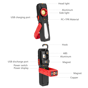 High Quality Mini Powerful Magnetic Handheld Portable Cob <b>Led</b> Display Rechargeable <b>Led</b> Torches <b>Work</b> <b>Light</b> - Product Image 6