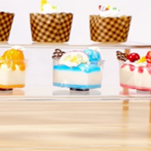 Étagère de présentation en acrylique transparent pour desserts, chaussures, sacs à main, cosmétiques, logo personnalisé, impression sérigraphique, personnalisable - Product Image 3