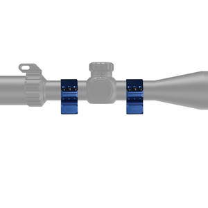 Anneaux de montage en aluminium BANGBANG pour tube de 30 mm, hauteur centrale de 1,0 po, triple rangée de vis, légers, étanches (bleu) - Product Image 6