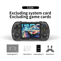 Nouvelle console de jeu portable rétro Powkiddy X35H 64G, lecteur de jeux portable, jeux classiques, console de jeu vidéo portable