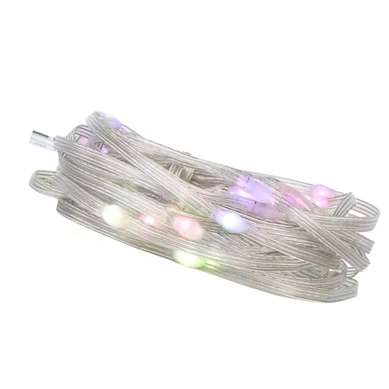 Christmas Holiday Lighting Outdoor Waterproof 5V Addressable RGB WS2811 Mini 3D Pixel LED Lighting Copper String IP67