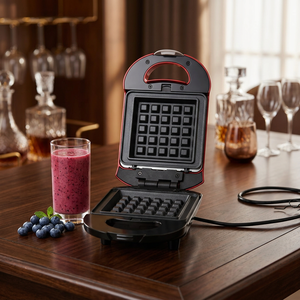 Máquina Eléctrica Doméstica Mayorista para Desayunos, con Sellado de Bordes Reforzado, Mini Máquina para Hacer Sándwiches y Bandeja para Hornear Pan - Product Image 1