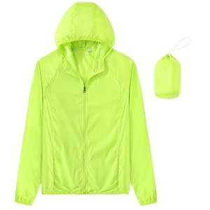 Primavera hombres mujeres abrigo ligero secado rápido deporte correr al aire libre senderismo lluvia cremallera impermeable Unisex chaqueta cortavientos con capucha - Product Image 1