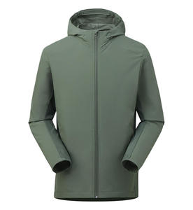 Veste de sport mince de printemps et d'automne Tissu respirant à séchage rapide Manteau à capuche décontracté Joker pour les trajets quotidiens. - Product Image 4