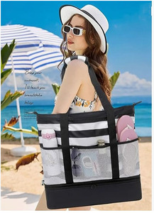Bolsas de playa personalizadas de fábrica BSCI, bolso impermeable más fresco para mujer, <span class=keywords><strong>bolsa</strong></span> de viaje grande para <span class=keywords><strong>piscina</strong></span> y gimnasio - Product Image 2