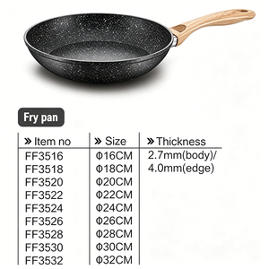 <span class=keywords><strong>Set</strong></span> di <span class=keywords><strong>Pentole</strong></span> e <span class=keywords><strong>Padelle</strong></span> di Lusso per Cucina a <span class=keywords><strong>Induzione</strong></span>, Wok e <span class=keywords><strong>Pentole</strong></span> per Zuppe in Lega di Alluminio Ispessita con Rivestimento Antiaderente in Granito - Product Image 2