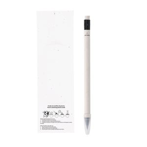 Nouveau crayon éternel fabriqué à partir de cartons de lait recyclés, inséré dans une carte en papier grainé, réutilisable sans encre avec capacité d'écriture infinie - Product Image 4