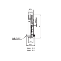 Conjunto de Armadura de Émbolo para Componentes Electromagnéticos de Alta Permeabilidad Magnética 3/2 para Válvula Neumática con Bobina Solenoide de 22 mm