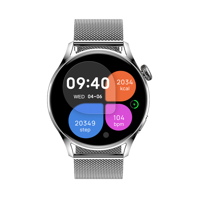 1.32  Inch Dual System Android IOS Smart Watch Phone App Control Waterproof IP68 Smart Watch for Men Women With Dual Strap