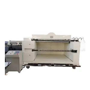 factory sale semi automatic slitter cutter rewinder/slitting rewinding machine for single corrugated making line