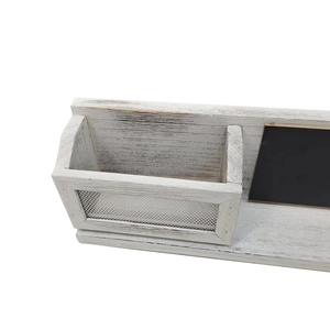 Portachiavi con lettera da ingresso portachiavi con supporto a parete scaffale organizzatore per smistatore di posta in legno - Product Image 4