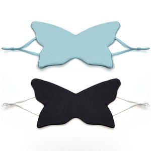 หน้ากากปิดตาผ้าซาตินรูปผีเสื้อออกแบบโลโก้ได้ตามต้องการผ้านุ่มช่วยบรรเทาความหมองคล้ำสำหรับเดินทาง - Product Image 3