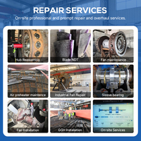 Service de réparation et d'entretien professionnel personnalisé pour ventilateurs industriels destiné aux clients industriels mondiaux