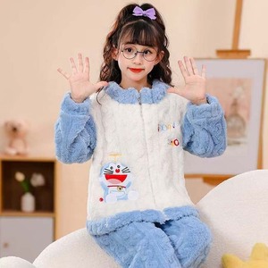 <span class=keywords><strong>Pijamas</strong></span> <span class=keywords><strong>de</strong></span> Forro Polar Cálidos para Niños y Niñas, Producto Popular, Conjunto <span class=keywords><strong>de</strong></span> Dibujos Animados <span class=keywords><strong>de</strong></span> Forro Polar Coral Coolomi para Otoño-Invierno - Product Image 6