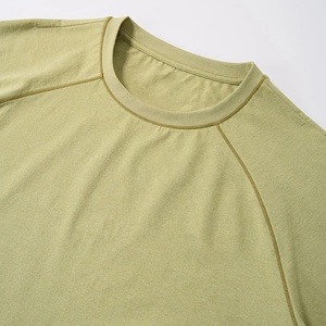 T-shirt de sport décontracté léger 100 % coton à manches courtes, respirant, anti-humidité, personnalisable, col rond en maille pour l'extérieur - Product Image 2