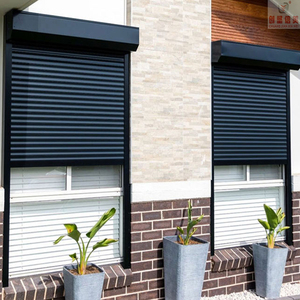 Thông minh điều khiển từ xa ngoài trời nhôm cán màn trập cửa sổ cách âm một chạm cửa chớp an toàn dọc - Product Image 4