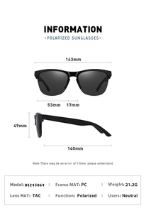 Nuevo <span class=keywords><strong>Auron</strong></span> Polarizing Dazzling Film Gafas de sol Gafas de Sol de moda al por mayor Europa y los Estados Unidos para hombres Mujeres - Product Image 5