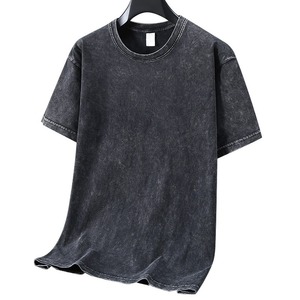 Vente <span class=keywords><strong>en</strong></span> gros T-shirt oversize vintage <span class=keywords><strong>pour</strong></span> <span class=keywords><strong>homme</strong></span> 260G T-shirt imprimé à la cire <span class=keywords><strong>pour</strong></span> hommes T-shirts délavés à demi-manches <span class=keywords><strong>pour</strong></span> hommes - Product Image 4