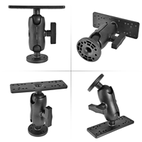 Accessoires de kayak transfrontaliers Yak Outdoors : Kit de support rotatif à 360° pour sondeur de pêche en nylon pour la navigation et la pêche en mer