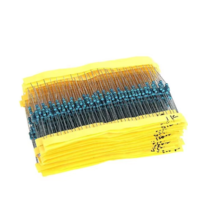 Miglior prezzo 1/4W resistenza 1% pellicola metallica resistore Kit assortito 20 valori 10 Ohm - 1M Ohm 100 pz ogni valore spedizione gratuita - Product Image 1