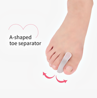 99insole Coussinets d'avant-pied en silicone à 2 trous, Séparateurs d'orteils individuels pour pédicure, Écarteurs d'orteils, Séparateurs d'orteils SEBS