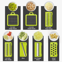 Couteau presse-légumes multifonctionnel en acier pour concombres, œufs, ail et outil de passation des œufs