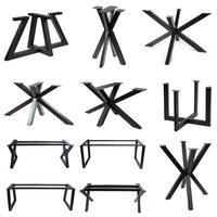 Pieds de meubles en métal modernes pour table basse, bureau, salon, chambre - Acier inoxydable durable, forme carrée, tailles personnalisables
